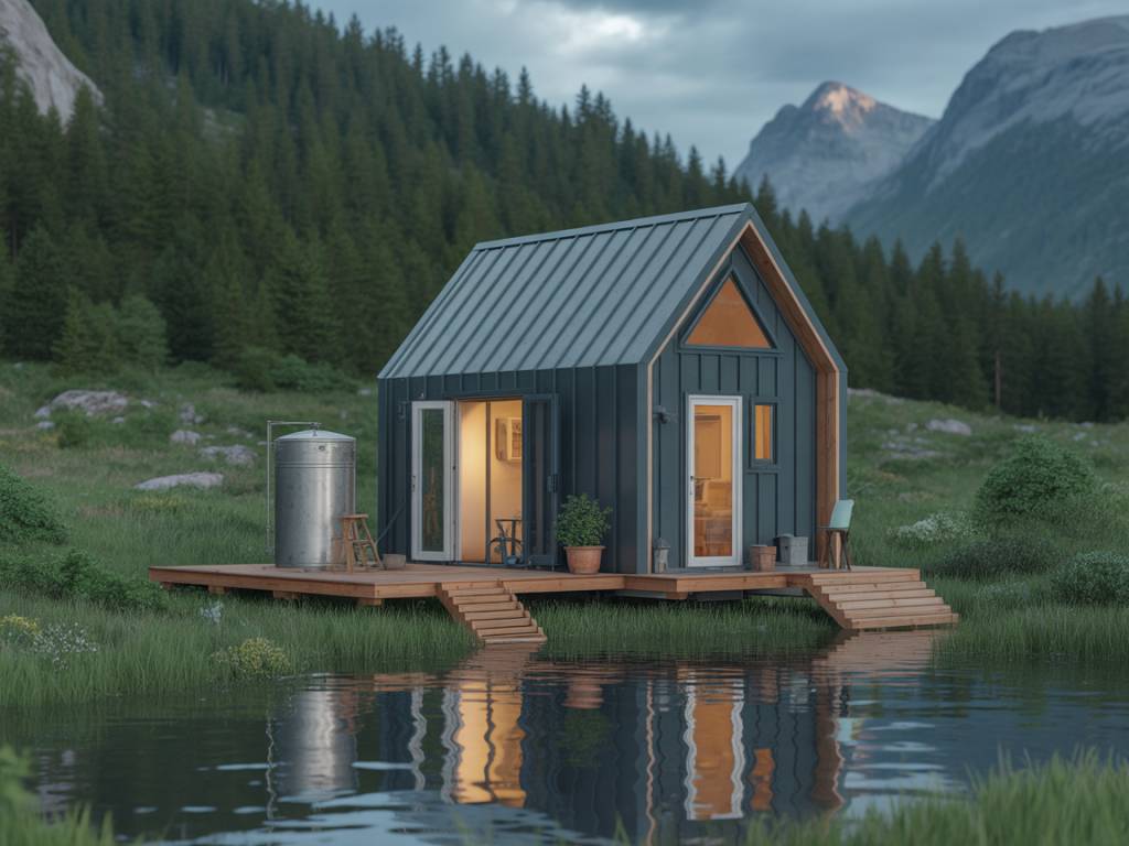 Créer un système de récupération et de filtration des eaux de pluie pour une tiny house autonome